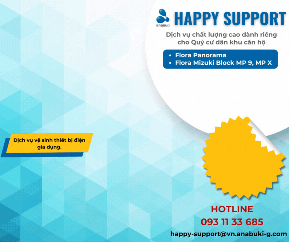 HAPPY SUPPORT TRIỂN KHAI CUNG CẤP DỊCH VỤ TẠI FLORA MIZUKI MP9 - MPX, FLORA PANORAMA & THE MIZUKI